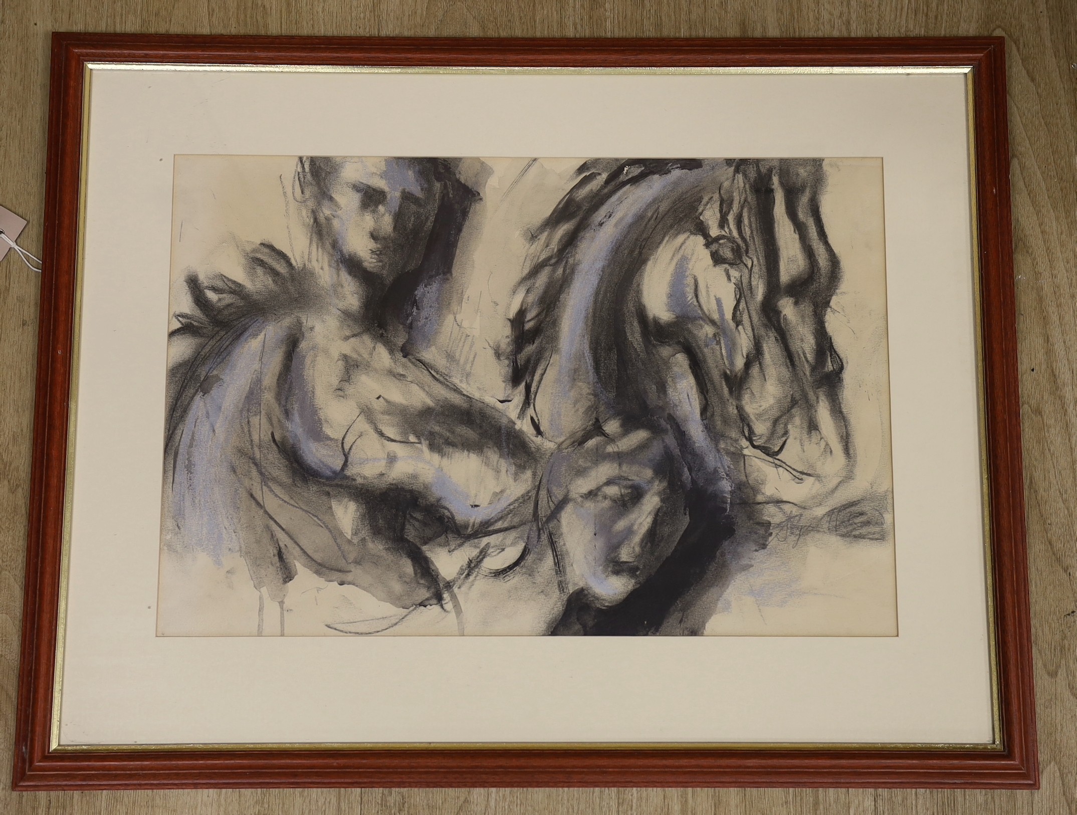 Skye Holland (Contemporary), pastel and watercolour, Head studies, 35 x 52cm